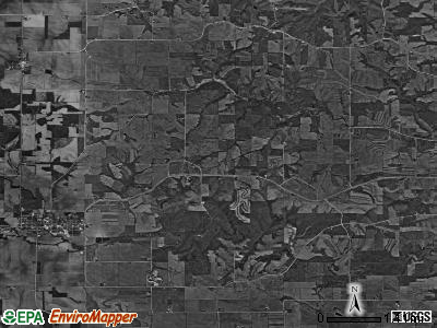Wyoming township, Iowa satellite photo by USGS