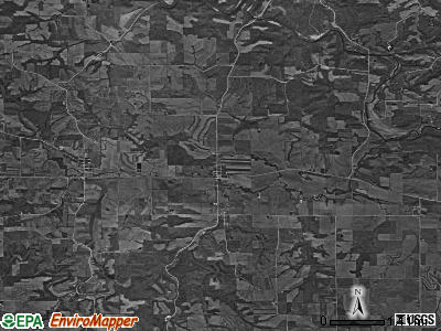 Monmouth township, Iowa satellite photo by USGS