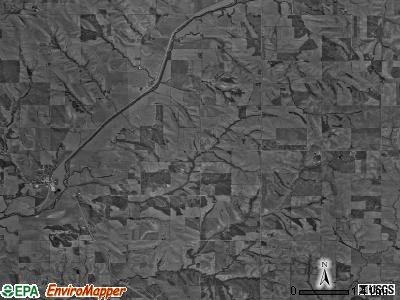 Soldier township, Iowa satellite photo by USGS
