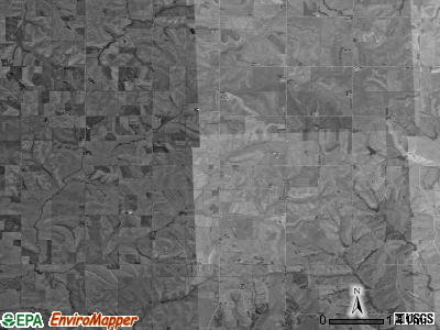 Willow township, Iowa satellite photo by USGS