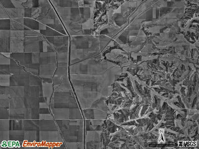 Belvidere township, Iowa satellite photo by USGS