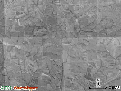 Paradise township, Iowa satellite photo by USGS