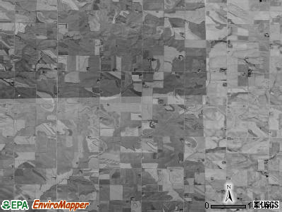 Hayes township, Iowa satellite photo by USGS
