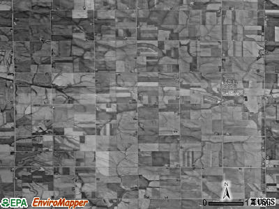 Kane township, Iowa satellite photo by USGS