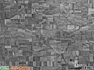 Eldorado township, Iowa satellite photo by USGS
