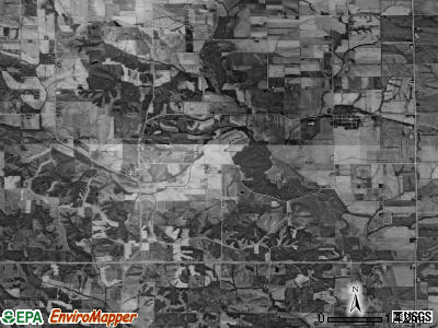 York township, Iowa satellite photo by USGS