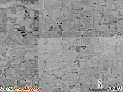 Washington township, Iowa satellite photo by USGS