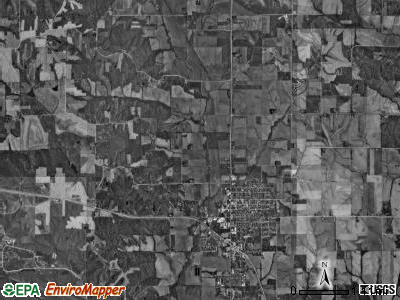 Toledo township, Iowa satellite photo by USGS
