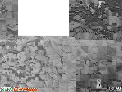 Le Grand township, Iowa satellite photo by USGS