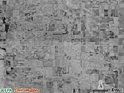 Richland township, Iowa satellite photo by USGS