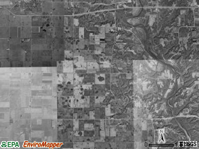 Marcy township, Iowa satellite photo by USGS