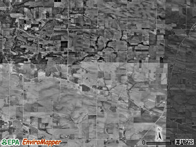 Linn township, Iowa satellite photo by USGS
