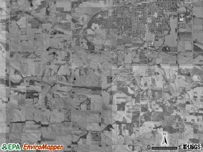 Timber Creek township, Iowa satellite photo by USGS
