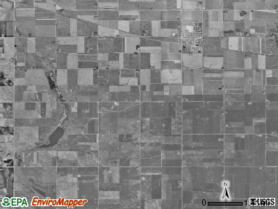 Scranton township, Iowa satellite photo by USGS