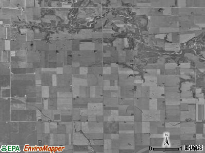 Jackson township, Iowa satellite photo by USGS