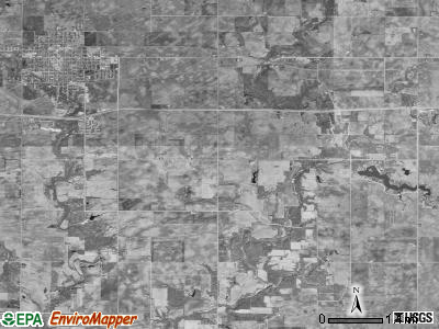 Nevada township, Iowa satellite photo by USGS