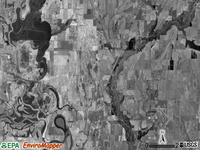 Jefferson township, Arkansas satellite photo by USGS