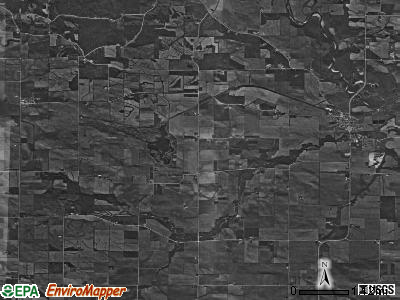 Rome township, Iowa satellite photo by USGS