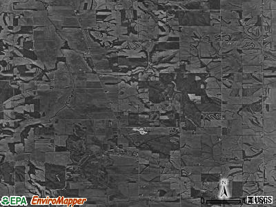 Deep Creek township, Iowa satellite photo by USGS