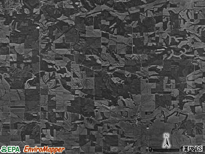 Waterford township, Iowa satellite photo by USGS