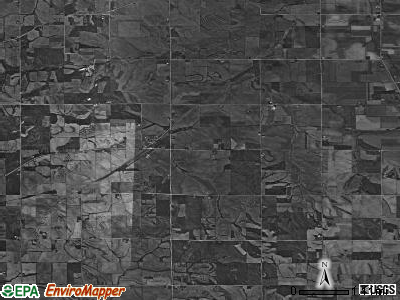 Brookfield township, Iowa satellite photo by USGS