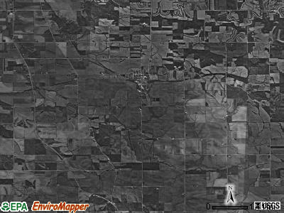 Bloomfield township, Iowa satellite photo by USGS