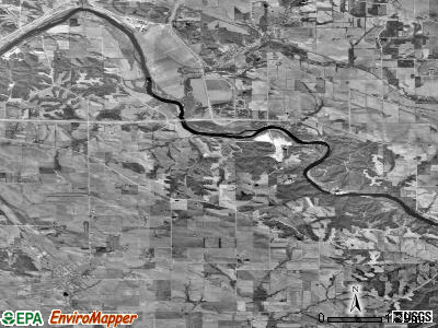 Putnam township, Iowa satellite photo by USGS