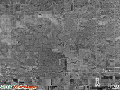 Garden township, Iowa satellite photo by USGS
