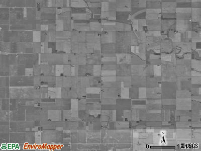 Greenbrier township, Iowa satellite photo by USGS