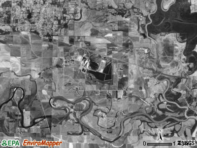 Big Bottom township, Arkansas satellite photo by USGS