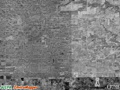 Palestine township, Iowa satellite photo by USGS