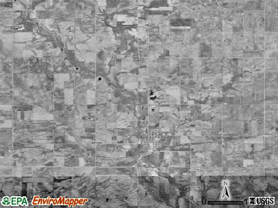 Indian Creek township, Iowa satellite photo by USGS