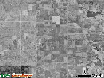 Collins township, Iowa satellite photo by USGS