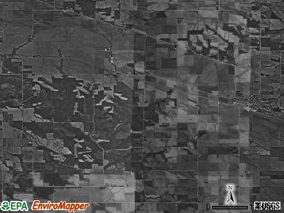 Pioneer township, Iowa satellite photo by USGS