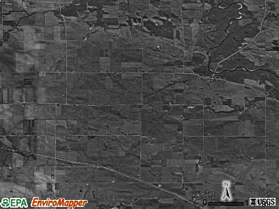 Massillon township, Iowa satellite photo by USGS
