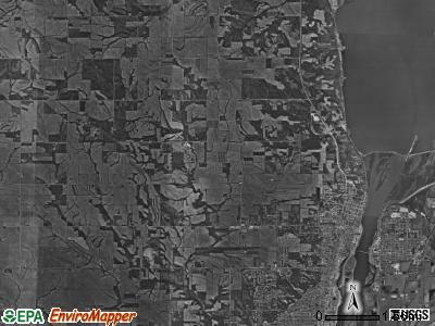 Hampshire township, Iowa satellite photo by USGS