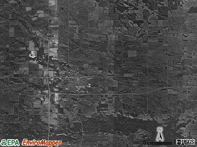 De Witt township, Iowa satellite photo by USGS