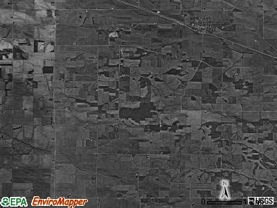 Springfield township, Iowa satellite photo by USGS