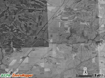 Harrison township, Iowa satellite photo by USGS