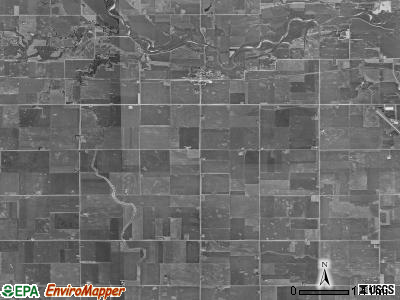Dallas township, Iowa satellite photo by USGS