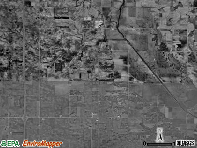 Elkhart township, Iowa satellite photo by USGS