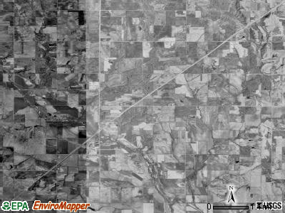 Clear Creek township, Iowa satellite photo by USGS