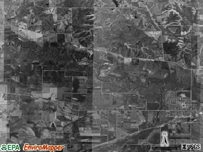 Marengo township, Iowa satellite photo by USGS