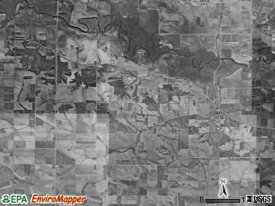 Honey Creek township, Iowa satellite photo by USGS