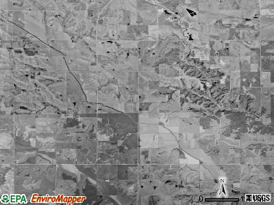 Orange township, Iowa satellite photo by USGS