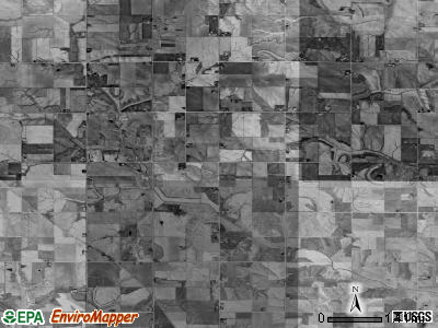 Chester township, Iowa satellite photo by USGS