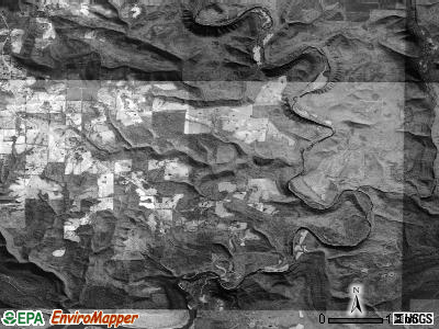 California township, Arkansas satellite photo by USGS