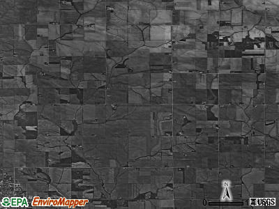 Fairfield township, Iowa satellite photo by USGS
