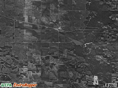 Spring Rock township, Iowa satellite photo by USGS
