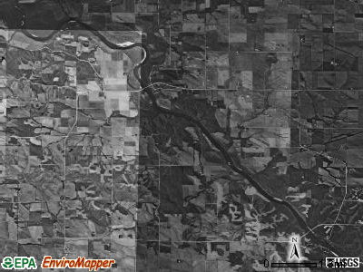 Cass township, Iowa satellite photo by USGS